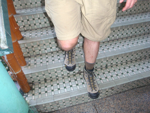 Picture demonstrates how short the steps are.